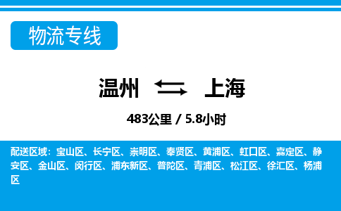 溫州到上海黃浦區(qū)物流專(zhuān)線(xiàn)