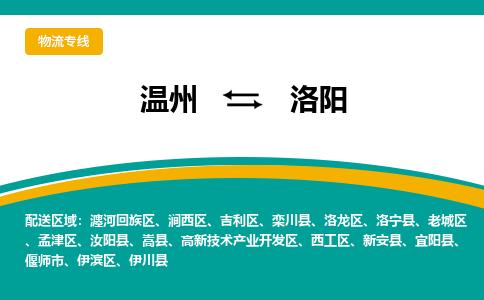 溫州到洛陽老城區物流專線