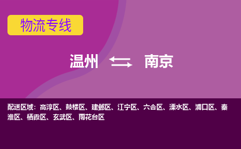 溫州到南京六合區(qū)物流專線