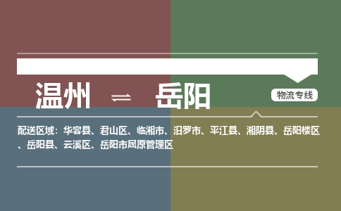 溫州到岳陽云溪區(qū)物流專線