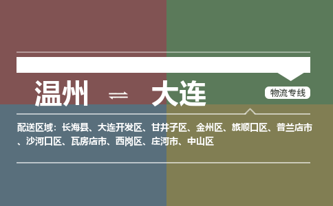 溫州到大連中山區(qū)物流專線